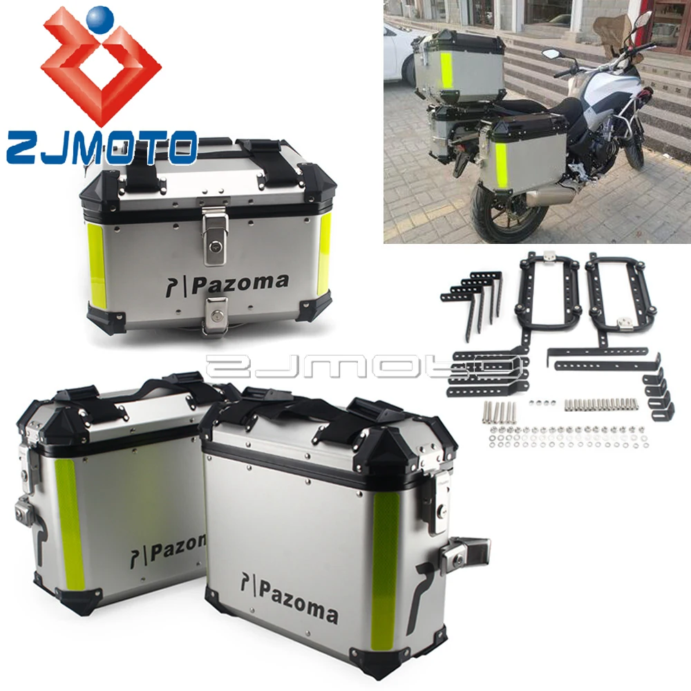 For-BMW-R1200-GS-LC-ADV-F700GS-F800GS-F650GS-G310GS-650-Moto-Aluminum-Rear-Top-Case.webp For BMW R1200 GS LC ADV F700GS F800GS F650GS G310GS 650 Moto Aluminum Rear Top Case Side Box Rack Luggage Panniers Saddle Bag - Image 1