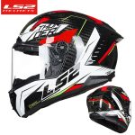Full Face Motorcycle Helmets ls2 ff805 racing carbon fiber helmet cascos para moto double D-ring motorbike helmet - Image 3