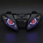 Motorcycle Custom HID Projector Headlight Assembly Angel Eye LED Headlight For Yamaha YZF R6 08-15 Headlamp Faros Led Moto Farol - Image 6
