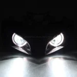 Motorcycle LED White Angel DRL Headlamp Phares Moto HID Projector Conversion Headlight Assembly For Honda CBR1000RR Proiettori - Image 5